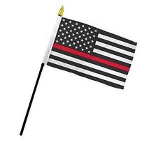 Thin Red Line USA Flag - 4x6 Inch 12 Pack - £19.76 GBP