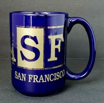 Blue &amp; Gold San Francisco 10 oz. Coffee Tea Mug Cup - $10.77