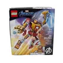 LEGO MARVEL AVENGERS IRON MAN MECH ARMOR # 76203 130 PIECE NEW SEALED N BOX - $14.25