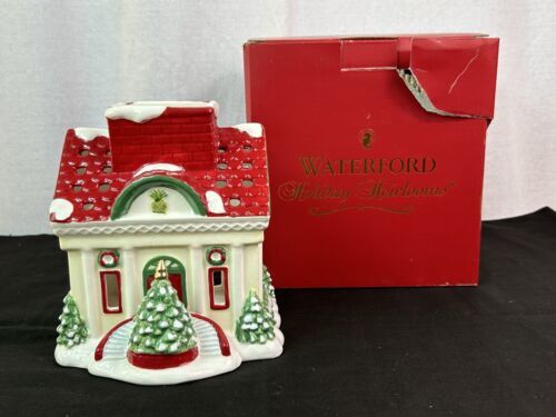 Waterford HOLIDAY HOUSE 6" Votive Candle House Christmas Model 137354 w/ Box !! - $29.70
