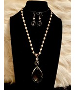 &quot;Reinvented Vintage&quot; Antique Crystal, Pearl and Bead Necklace Set - £29.88 GBP