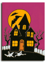 Haunted House Decorative Banner - $223.53 MXN