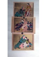 Japanese shunga group with watercolor and gold silver details #4 - £58.48 GBP