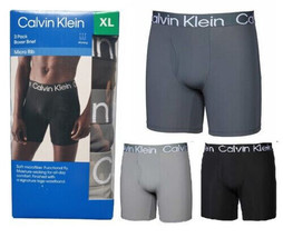 Calvin Klein 3-pack Men&#39;s Micro Rib Boxer Brief  1, 2 3pk - £23.31 GBP