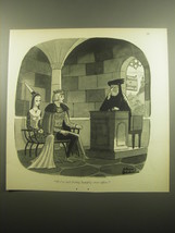 1959 Cartoon by Charles Addams - We&#39;re not living happily ever after - £11.98 GBP
