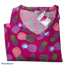 Fresh Produce Women’s S/S V-Neck T-Shirt.Pineapple.Sz.XL.NWT.MSRP$49.00 - £22.09 GBP