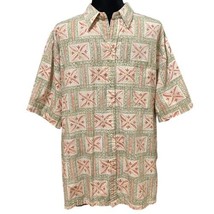 Vintage Cooke Street Honolulu Hawaiian Shirt Reverse Print Aloha Size Large - £25.20 GBP