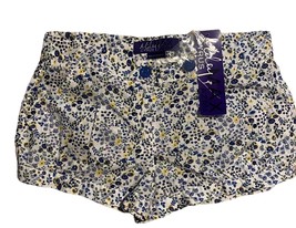 Miley Cyrus/ Max Azria Size 9 white and blue floral shorts - £3.86 GBP