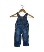 OshKosh Overalls Baby Boy&#39;s 12M Carpenter Buckle Straps Pockets Denim Blue - $21.65 CAD