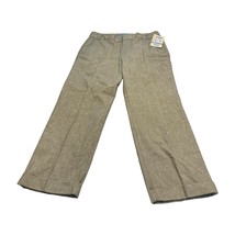 Dockers Dress Pants Women&#39;s 12 Petite Beige 100% Cotton Pockets Cuffed F... - $27.08