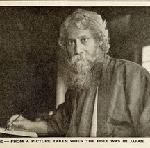 1921 Tagore In Japan Photo Print India Collectible Antique Ephemera Poly... - £15.97 GBP