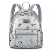 Loungefly Mickey Mouse and Friends Disney100 Silver Loungefly Mini Backpack - £119.62 GBP