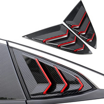 For Honda Civic 2022-23 Carbon Fiber Look Quarter Rear Side Window Louve... - £20.68 GBP