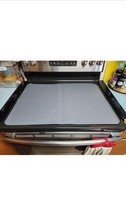 Electric Stove Top Cover &amp; Silicone Dish Drying Mat, 28&quot;X20&quot;, Grey - $17.82