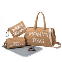 Anymom Mommy Diaper Bag Khaki Handbag 5 pcs set with Portable Changing P... - $115.00