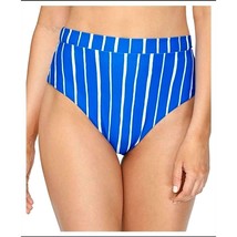 RAISINS Bikini Bottom Stripe Shore Thing Retro Tropics High-Waist Swimwear - $23.38