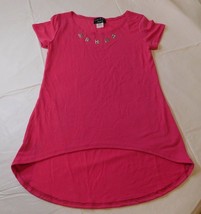 Luv Me More Girls Youth short sleeve t shirt pink Size 14/16 NWOT - £12.14 GBP