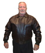 Hill &amp; Archer Aviator Bomber Jacket Men&#39;s 40 Brown Leather Lined Motorcy... - $82.30 CAD