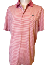 Vineyard Vines Pink Striped Polo Shirt, Men&#39;s Size L - $194.18 MXN
