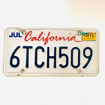 2015 United States California Lipstick Passenger License Plate 6TCH509 - €4,32 EUR