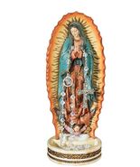 Our Lady of Guadalupe Rosary Holder  8&quot;  Statue, New #AB-166 - $1,095.83 MXN