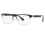 VERSACE Eyeglasses VE1285 1443 Black Metal Frame W/ Clear Demo Lens 56MM - $118.79