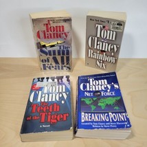 Tom Clancy 4 Book Lot Paperbook used condition Includes Rainbow Six - £12.10 GBP