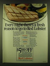 1990 Red Lobster Restaurant Ad - Every night there&#39;s a fresh reason to go to - £14.65 GBP