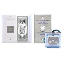 Loud Alarm / Strobe Doorbell Signaler with Button and Transformer - £149.55 GBP