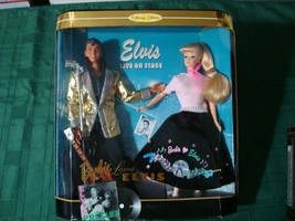 1996 Barbie Loves Elvis Collector Edition Mattel 2 Pc Doll Set. Box Damage - £89.82 GBP