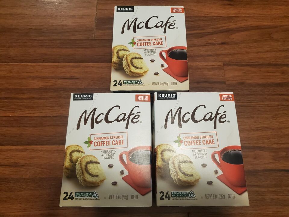72-Pods McCafe Cinnamon Streusel Coffee Cake Keurig Coffee Pods - $24.54