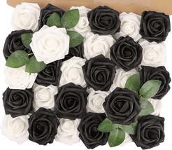 MACTING 30PCS Artificial Flowers, Fake Flowers with Stem, Real Touch Roses for - £18.25 GBP