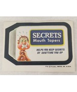 1974 Topps Wacky Packages Secrets Mouth Tapers Sticker Card Tan Back Ser... - £11.46 GBP