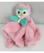 Bass Pro Shops Pink &amp; Aqua Owl Soft Snuggie Lovey Security Blanket - $16.16 CAD