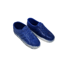 VINTAGE 1960's MATTEL BARBIE KEN BLUE + WHITE LACE UP SHOES SNEAKERS KOREA - $11.40