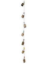 Rastogi Handicrafts Indian Style Wall Hanging Bells Decorative String of 7 Bell  - £12.09 GBP