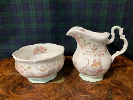 Royal Doulton Brambly Hedge Miniature Cream Jug and Sugar Bowl VGC FREE ... - $35.88