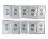 TayMac WJW-D Single Duplex Wall Plate Metal Jumbo White Smooth LOT OF 10... - $29.69