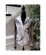 Crash &amp; Burn Women’s Hoodie Size 2X Zip Up Studded Cross Long Sleeves Ja... - $60.93 CAD