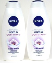 2 Ct Nivea 25.36 Oz Care &amp; Cashmere Extract Orchid Perfume Moisture Body... - £24.36 GBP