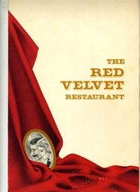 The Red Velvet Restaurant Menu Holiday Inn 1968 MSO - $21.85