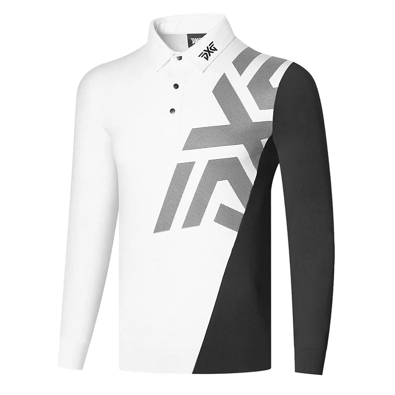 Sporting Spring and Autumn men breathable fast dry casual golf long sleeve Tee P - £58.46 GBP