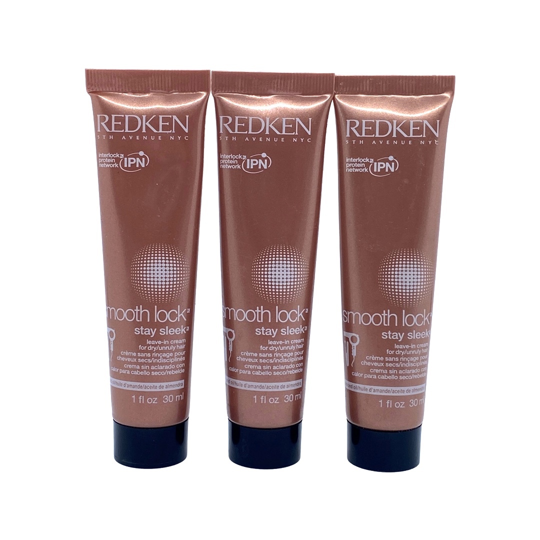 Primary image for Redken Smooth Lock Stay Sleek Leave-In Cream 1 Oz (Pack of 3)