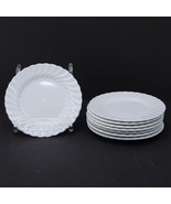LOT OF 8 Johnson Bros Regency Snow White Snowhite 6&quot; Bread Plates - $106.95 CAD