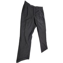 Kenneth Roberts Men 36W 32L Wool Pinstripe Dress Pants Platinum Collecti... - $19.80