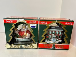 Coca-Cola Trim A Tree Collection Christmas Ornament lot of 2 x90 - $300.33 MXN
