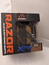 WALKER&#39;S GSM Razor X-TRM Electronic Low Profile Earmuffs, Battle Brown, ... - $46.75