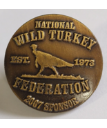 2007 NATIONAL WILD TURKEY FEDERATION NWTF SPONSOR METAL LAPEL PIN USA BI... - $29.99