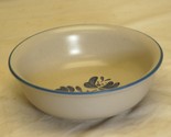 Yorktowne Pfaltzgraff Stoneware Large Soup Cereal Bowl Blue Floral China - $19.79