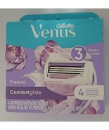 Gillette Venus Razor Blades Comfort Glide Freesia 4 count Women&#39;s - NEW - £9.99 GBP